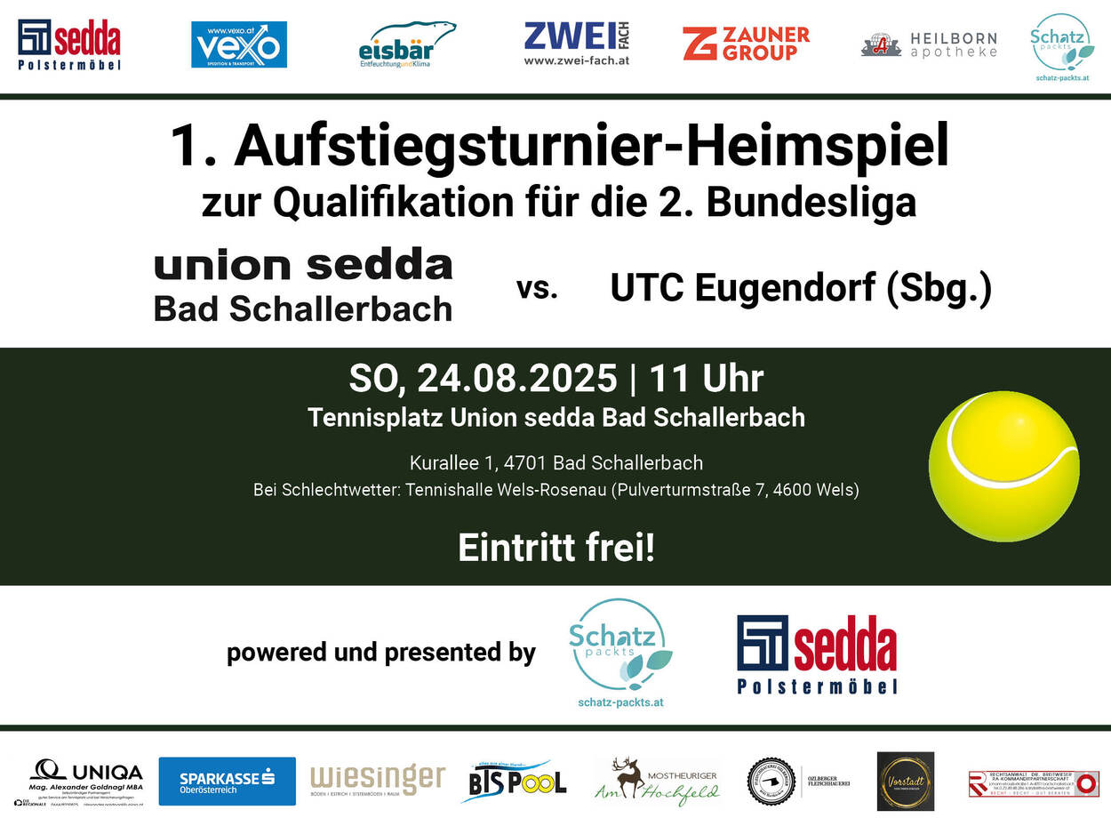Aufstiegsheimspiel am 24. August ab 11 Uhr